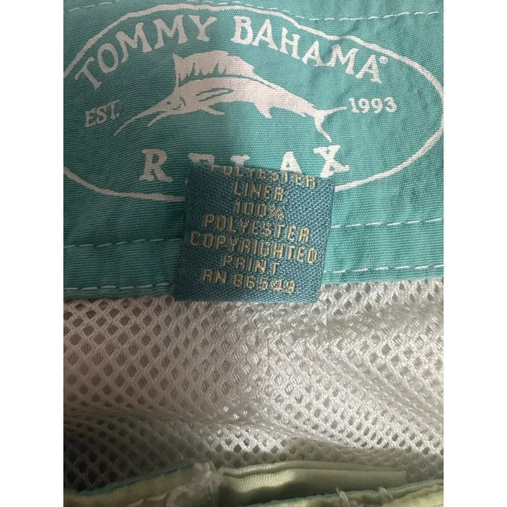 Tommy Bahama Relax Green Toucan Swim Trunks Size 38